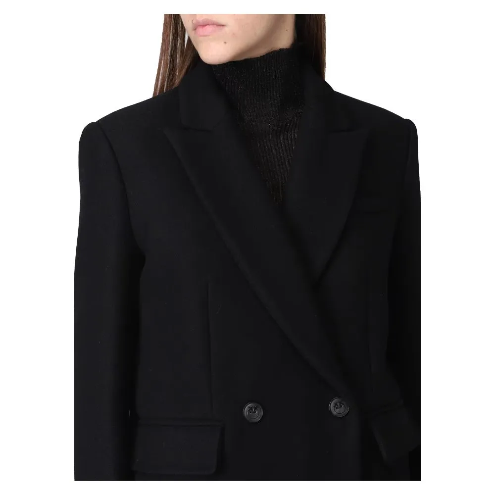 Black Wool Jackets & Coat sold by Louxly product image thumbnail 4