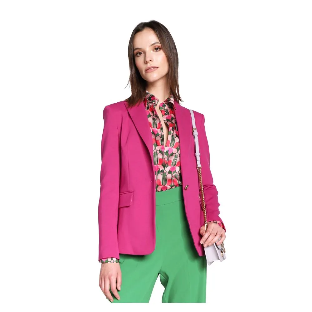 Fuchsia Viscose Suits & Blazer sold by Louxly product image thumbnail 3