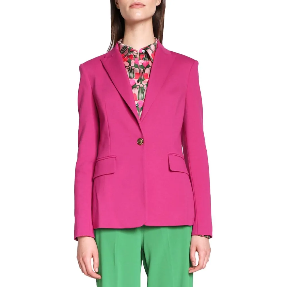 Fuchsia Viscose Suits & Blazer sold by Louxly