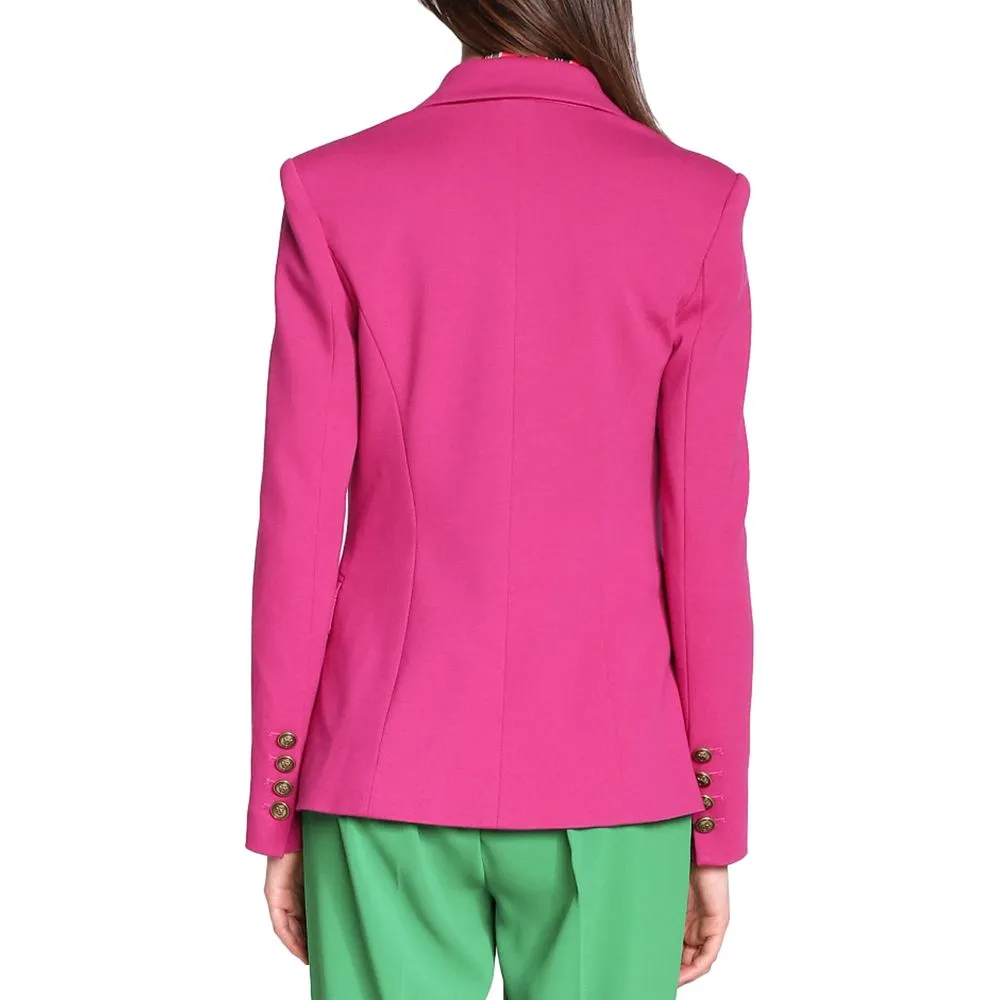 Fuchsia Viscose Suits & Blazer sold by Louxly product image thumbnail 2