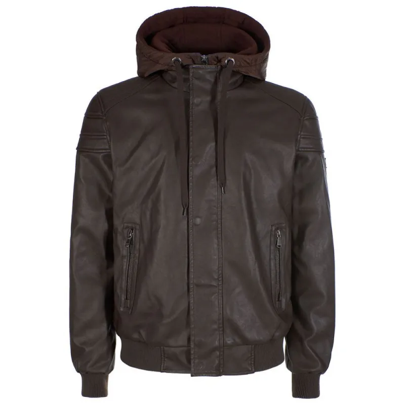 Brown Polyethylene Jacket sold by Louxly
