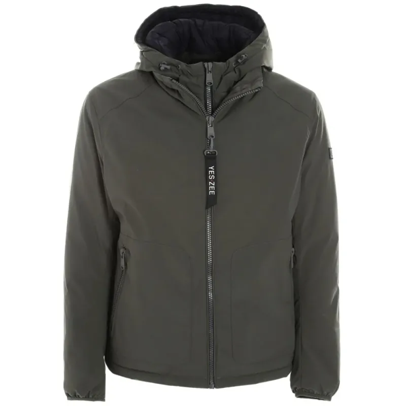 Green Polyester Jacket sold by Louxly