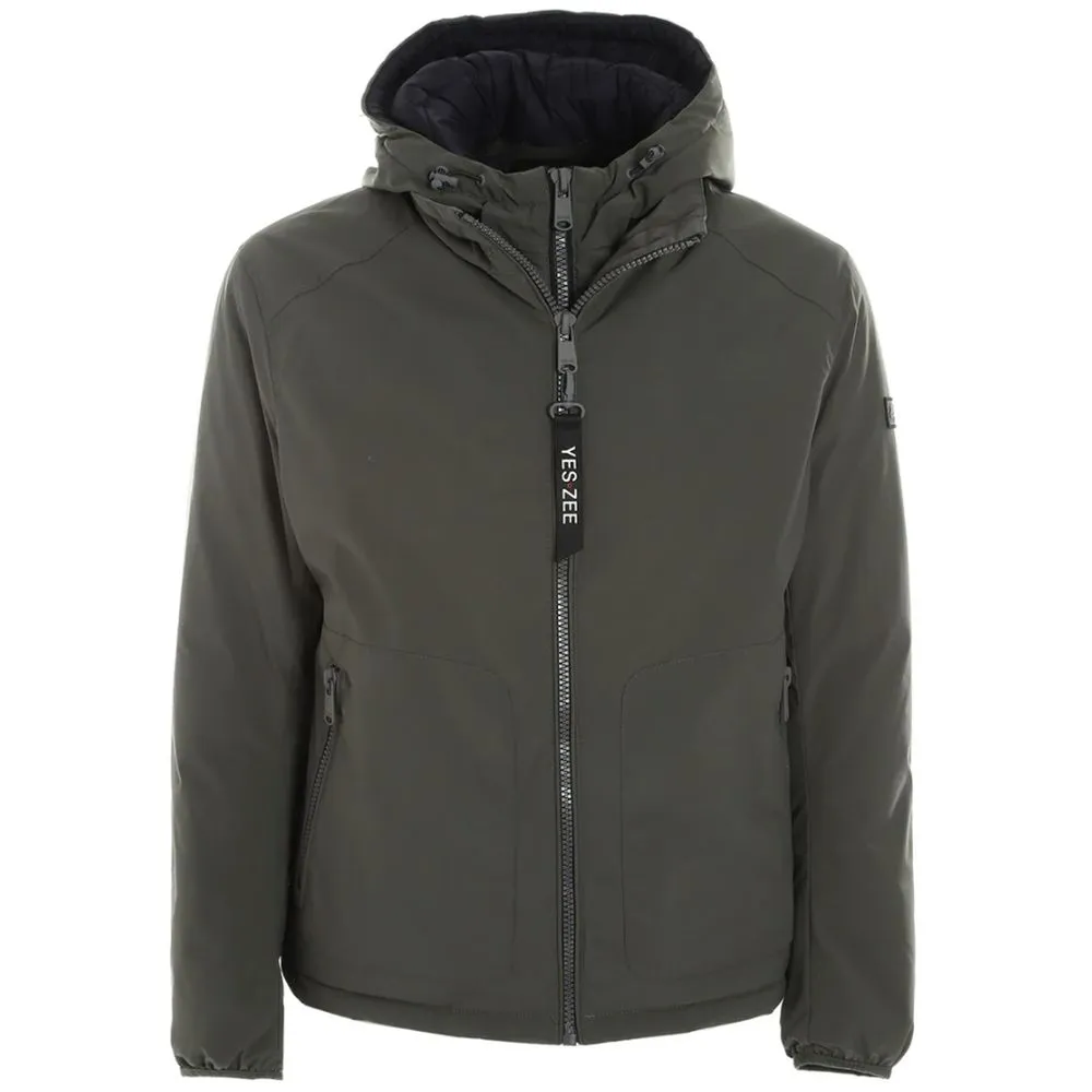 Green Polyester Jacket sold by Louxly