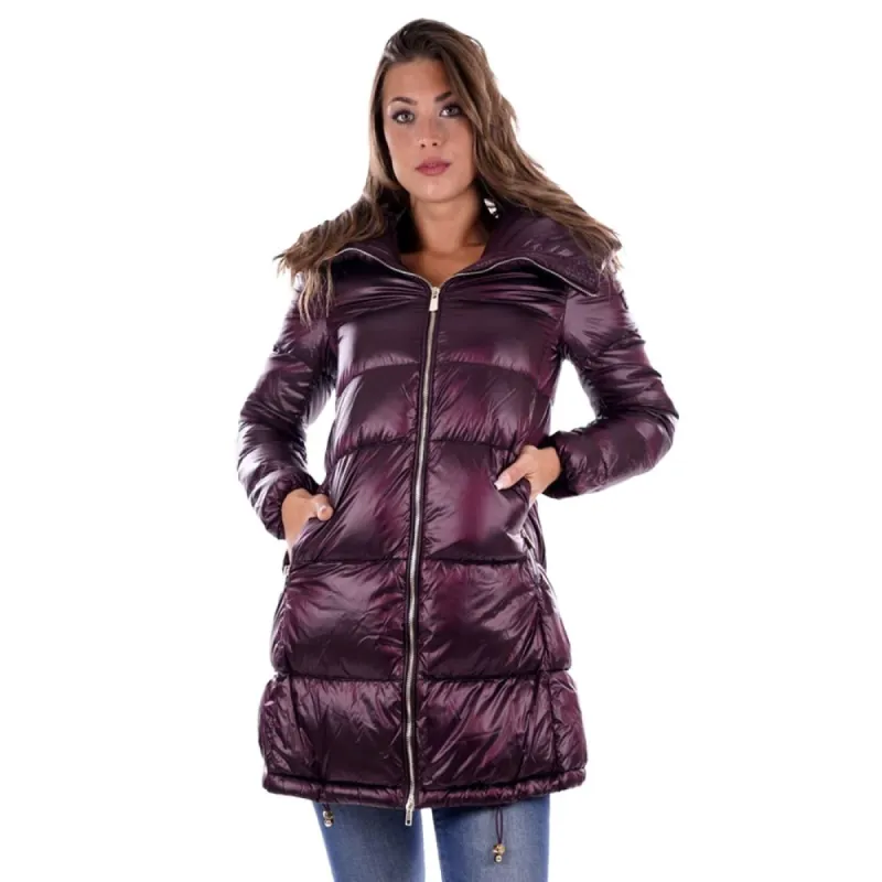 Red Nylon Women Jacket sold by Louxly