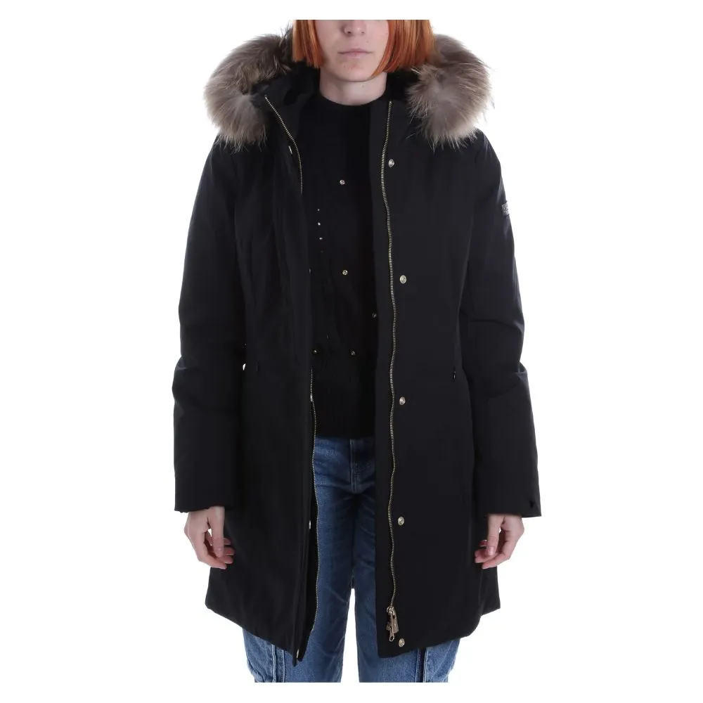 Black Nylon Women Parka sold by Louxly product image thumbnail 3