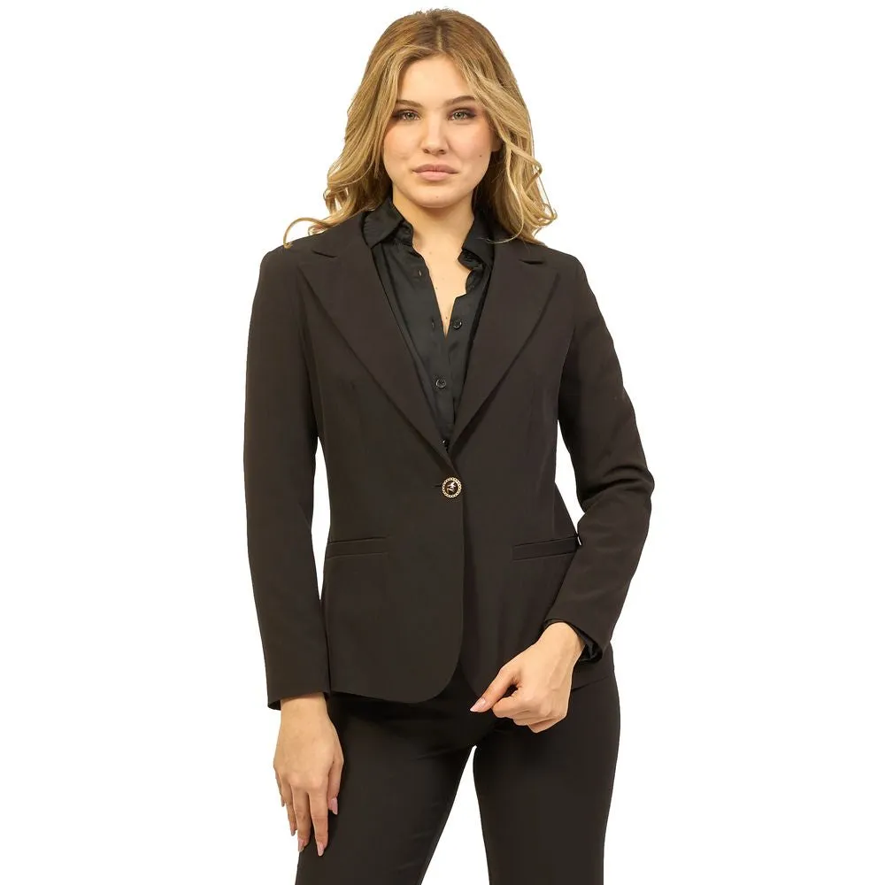 Black Polyester Suits & Blazer sold by Louxly