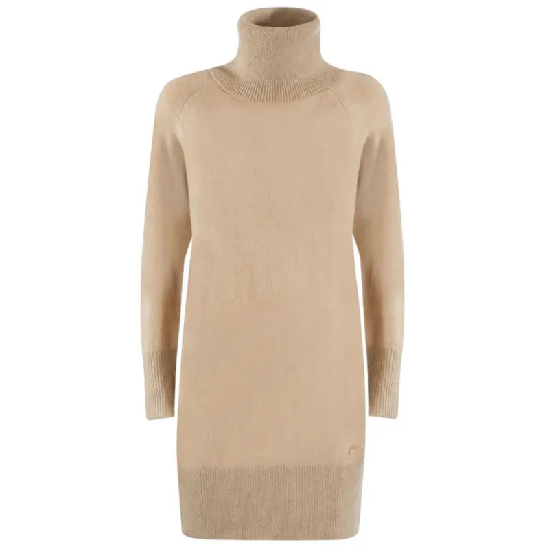 Beige Viscose Dress sold by Louxly