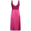 Fuchsia Polyester Dress sold by Louxly