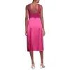 Fuchsia Polyester Dress sold by Louxly