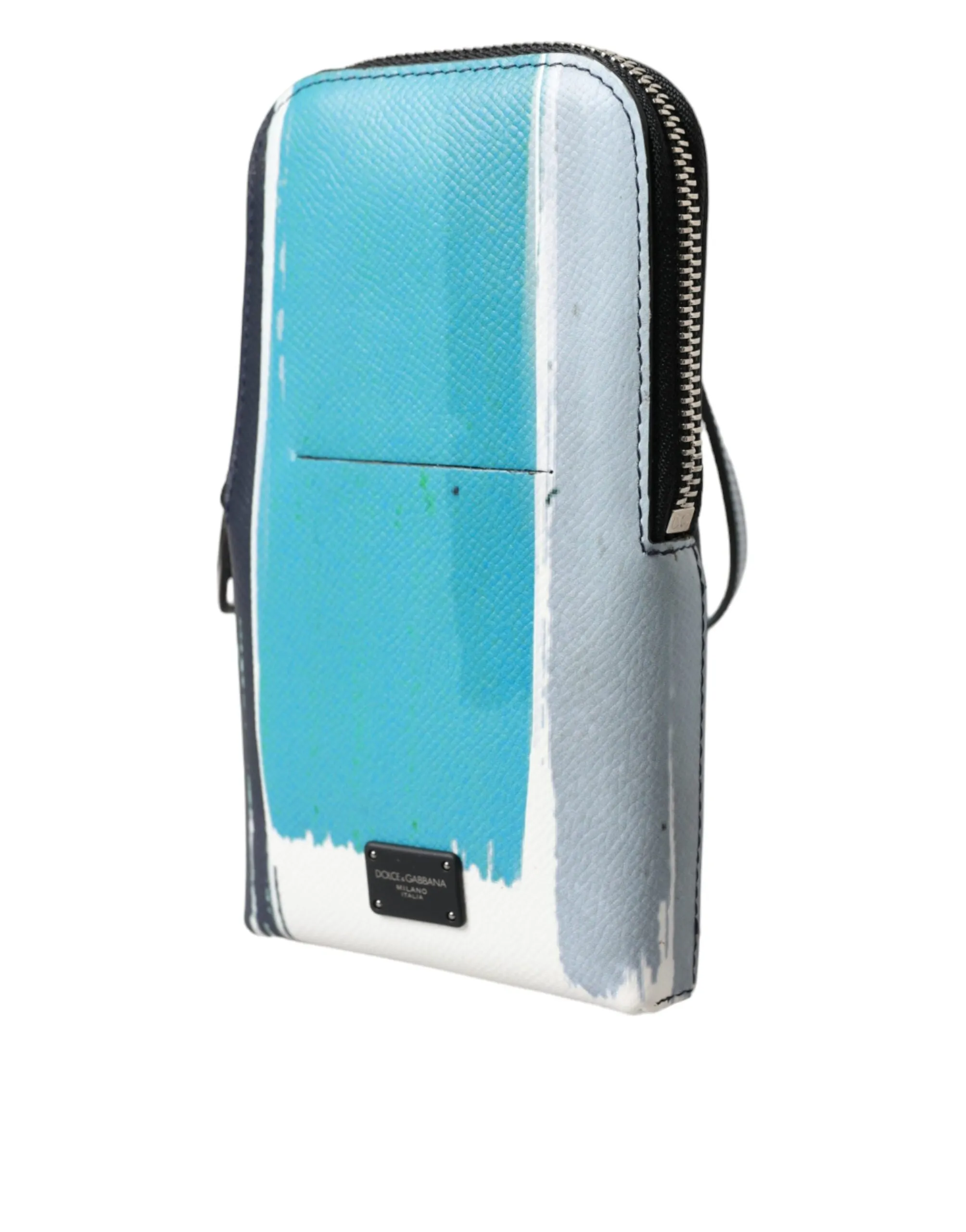 Multicolor Leather DG Logo Silver Zip Card Holder Wallet sold by Louxly product image thumbnail 3