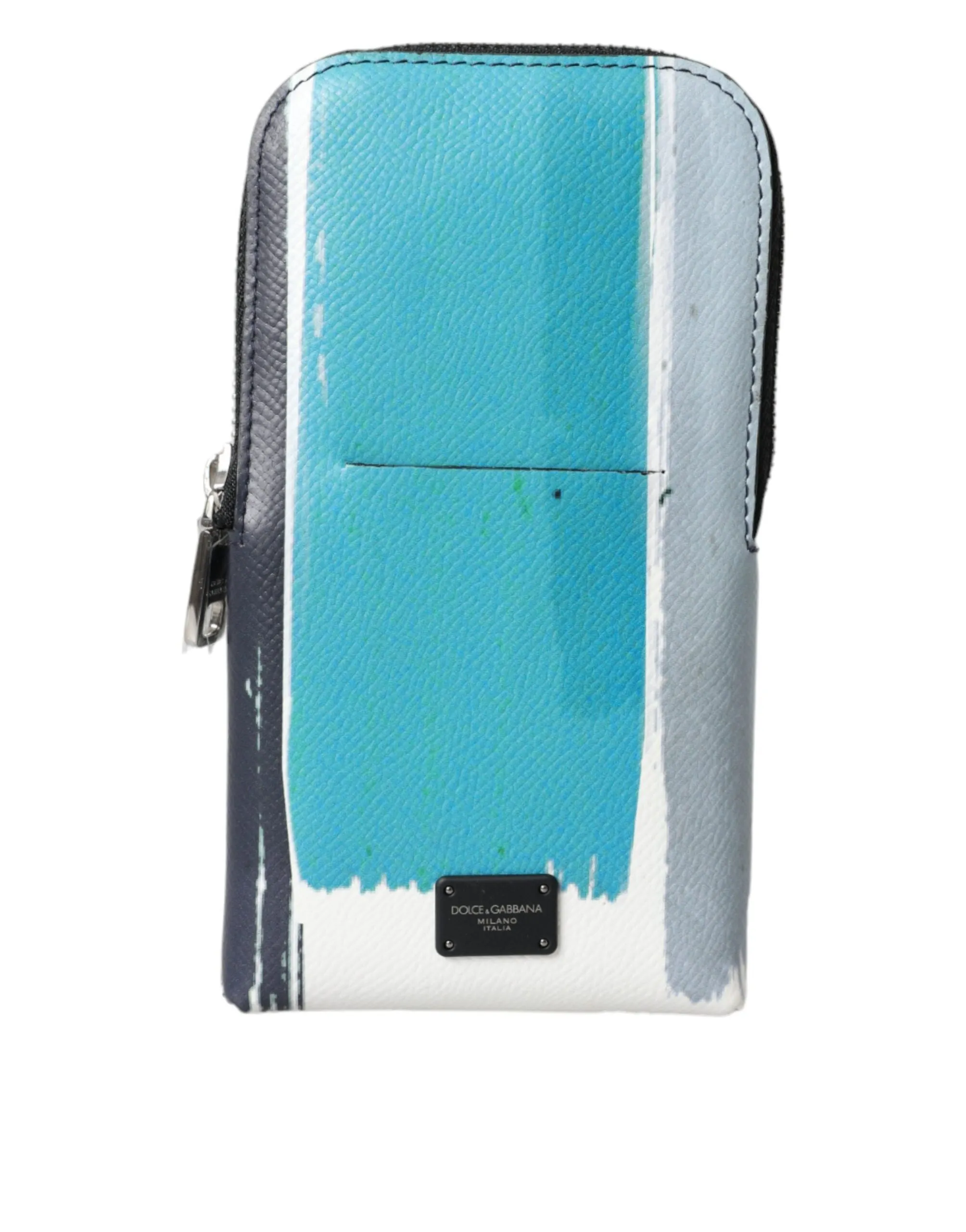 Multicolor Leather DG Logo Silver Zip Card Holder Wallet sold by Louxly product image thumbnail 2