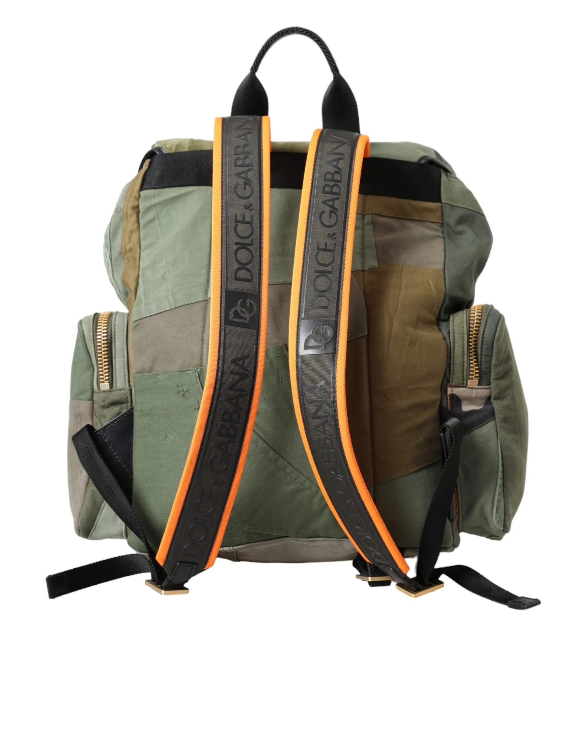 Military Green Patchwork Rucksack Backpack Bag sold by Louxly product image thumbnail 4