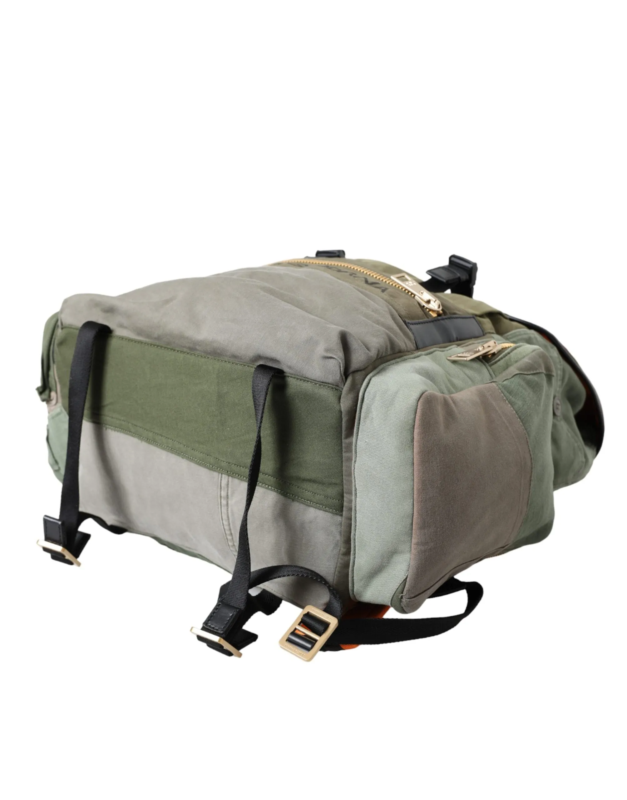Military Green Patchwork Rucksack Backpack Bag sold by Louxly product image thumbnail 5