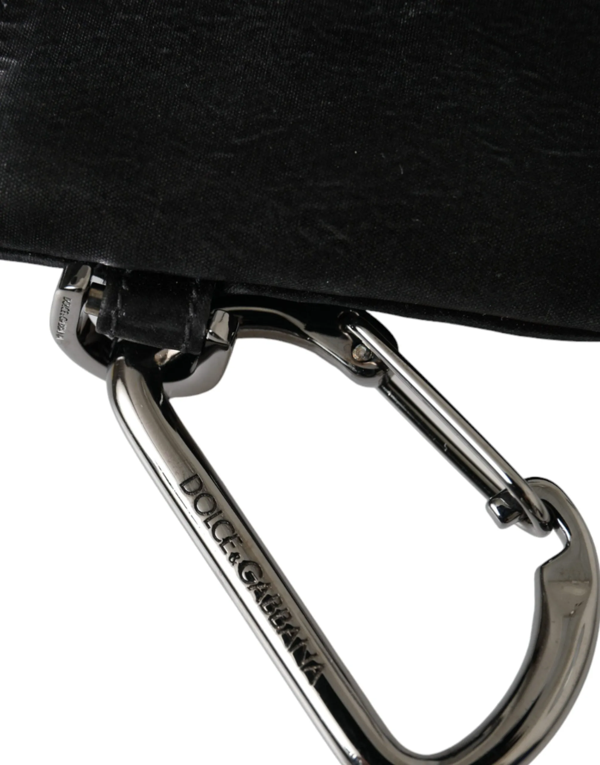 Black Nylon Logo Plaque Keyring Pouch Clutch Bag sold by Louxly product image thumbnail 5