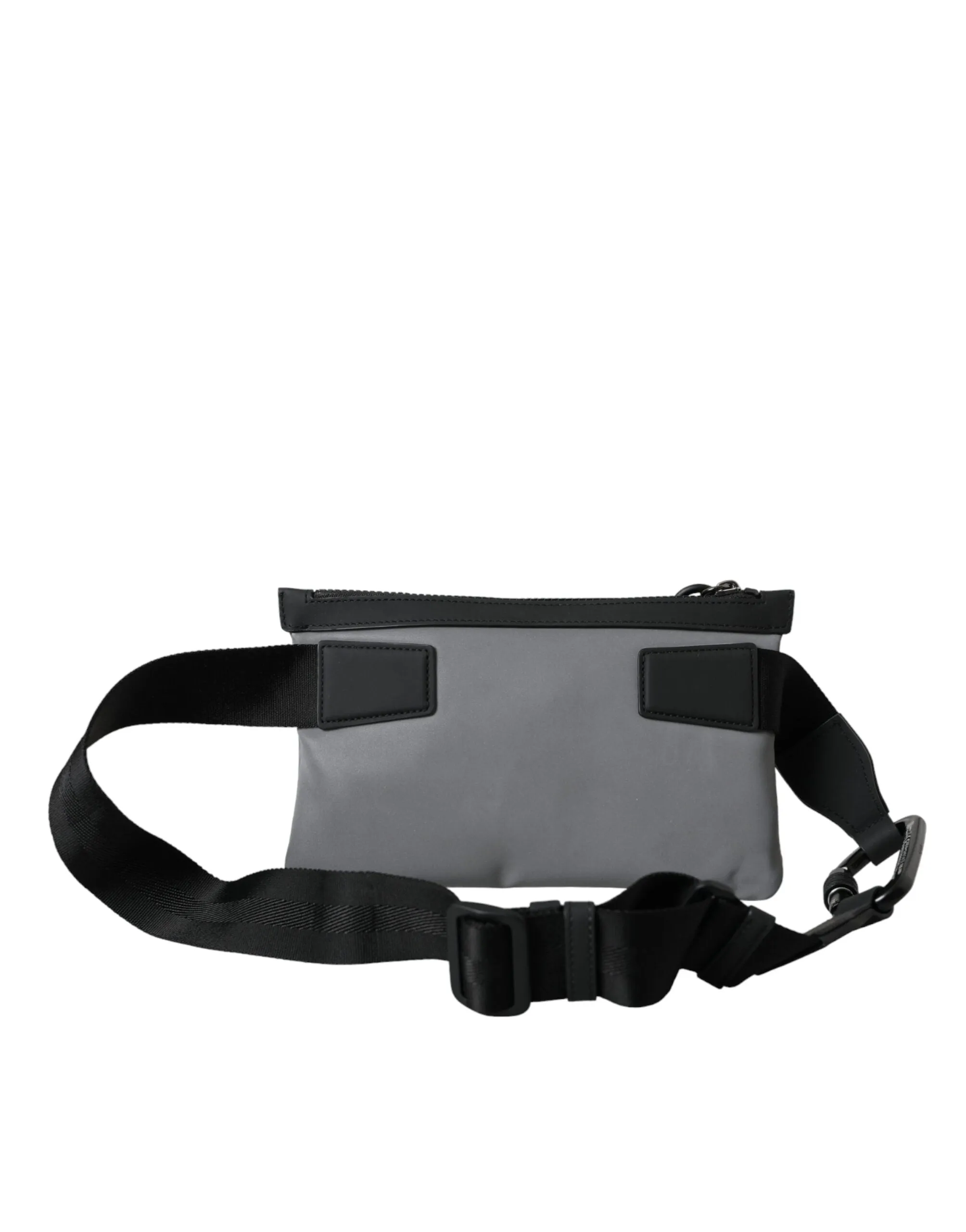 Gray Neoprene Logo Zip Waist Fanny Pack Belt Pouch Bag sold by Louxly product image thumbnail 4