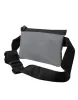 Gray Neoprene Logo Zip Waist Fanny Pack Belt Pouch Bag sold by Louxly