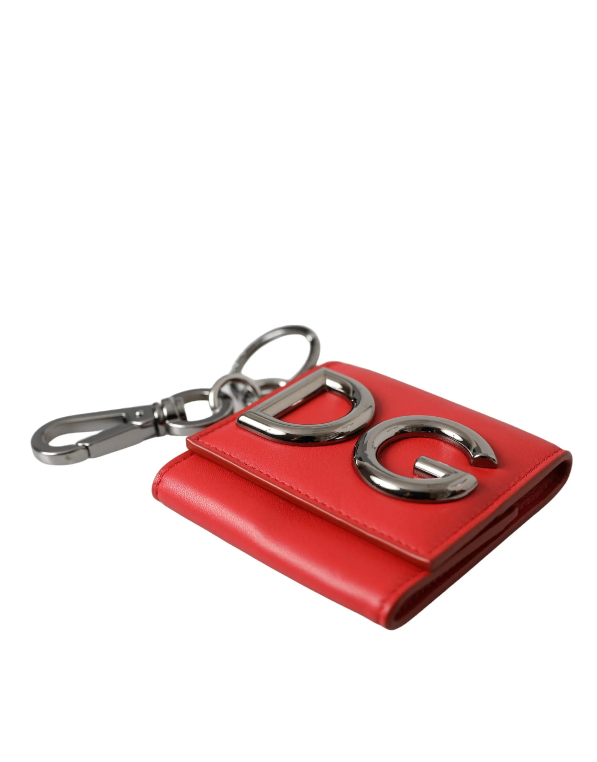 Red Calfskin Leather DG Logo Keyring Coin Purse Wallet sold by Louxly product image thumbnail 5
