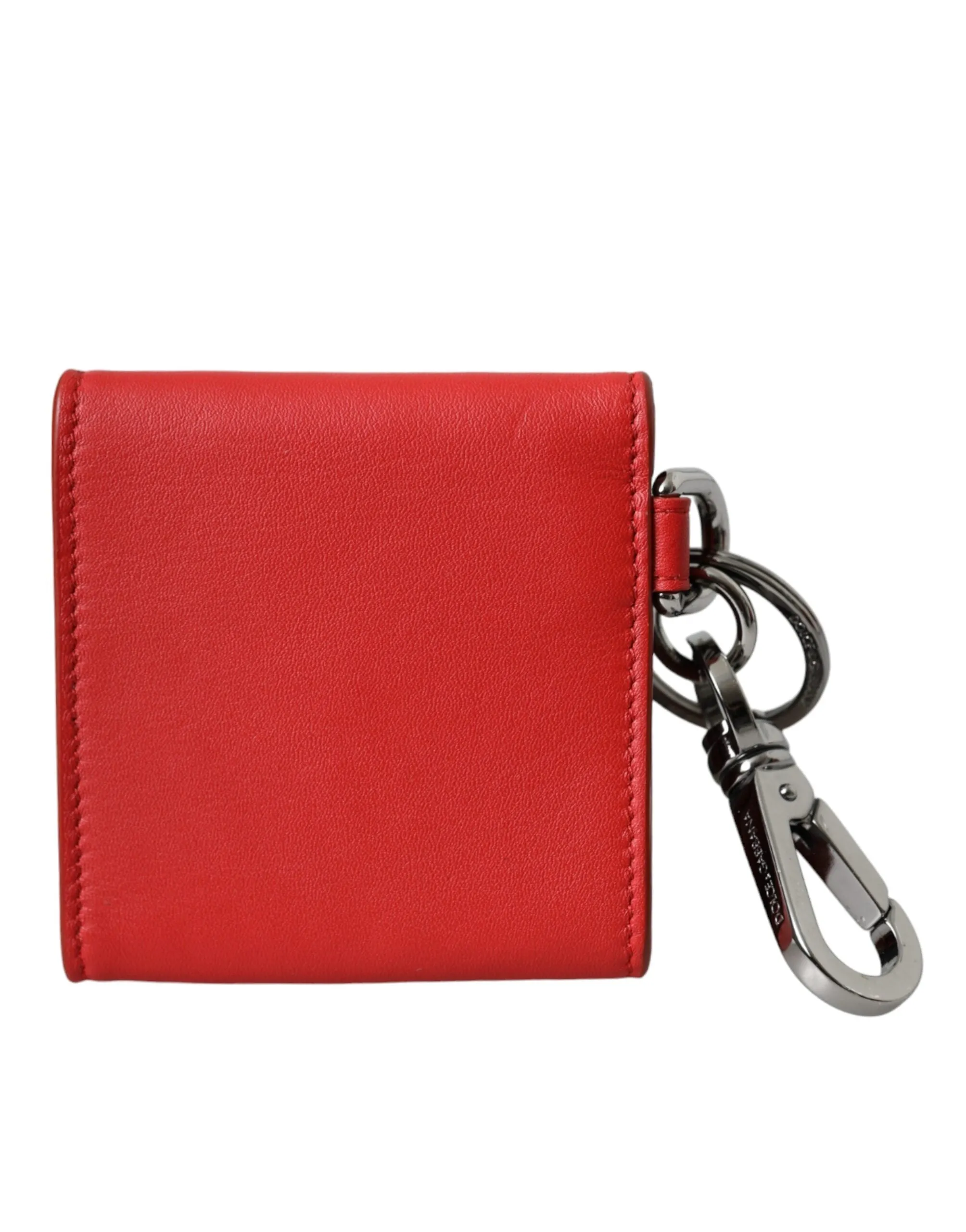 Red Calfskin Leather DG Logo Keyring Coin Purse Wallet sold by Louxly product image thumbnail 4