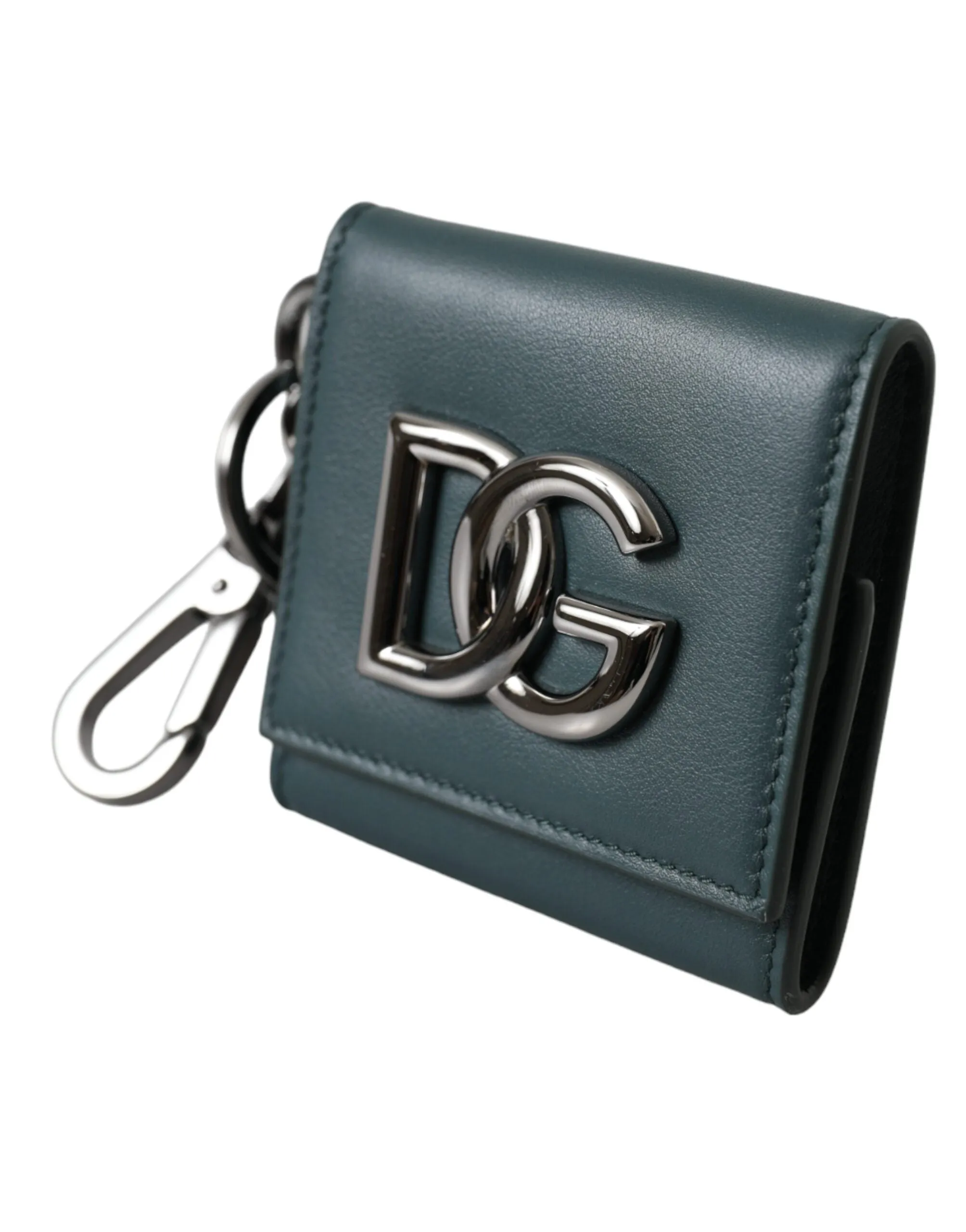 Green Calfskin Leather DG Logo Keyring Coin Purse Wallet sold by Louxly product image thumbnail 3