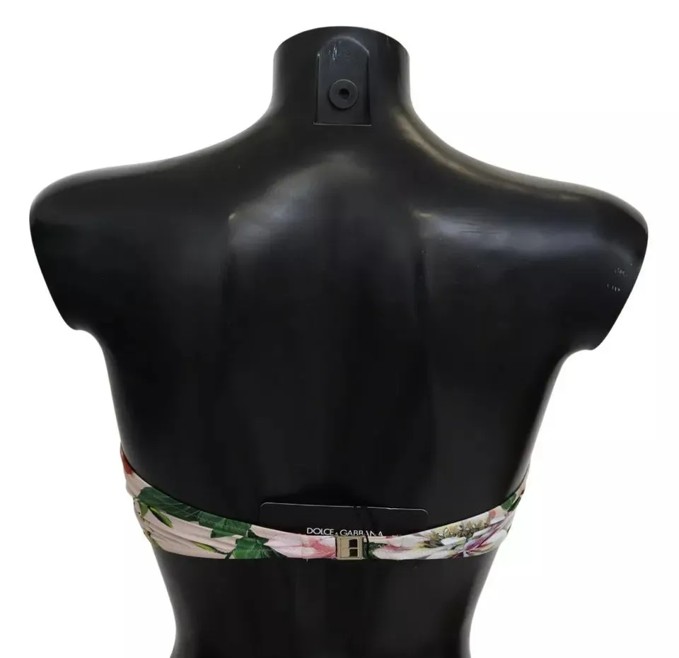 Pink Floral Print Swimsuit Beachwear Bikini Top sold by Louxly product image thumbnail 3