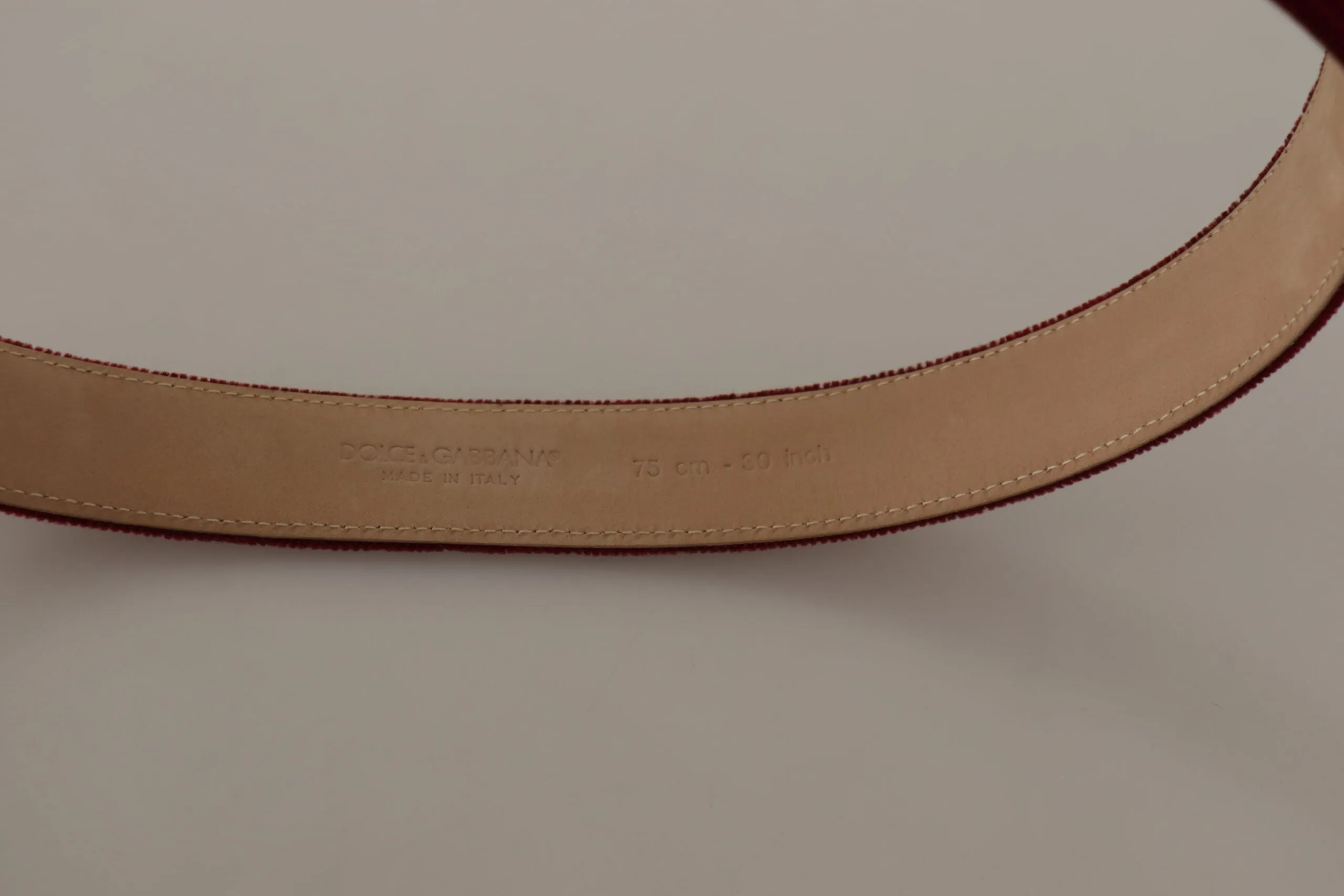 Elegant Velvet Logo Engraved Belt sold by Louxly product image thumbnail 4