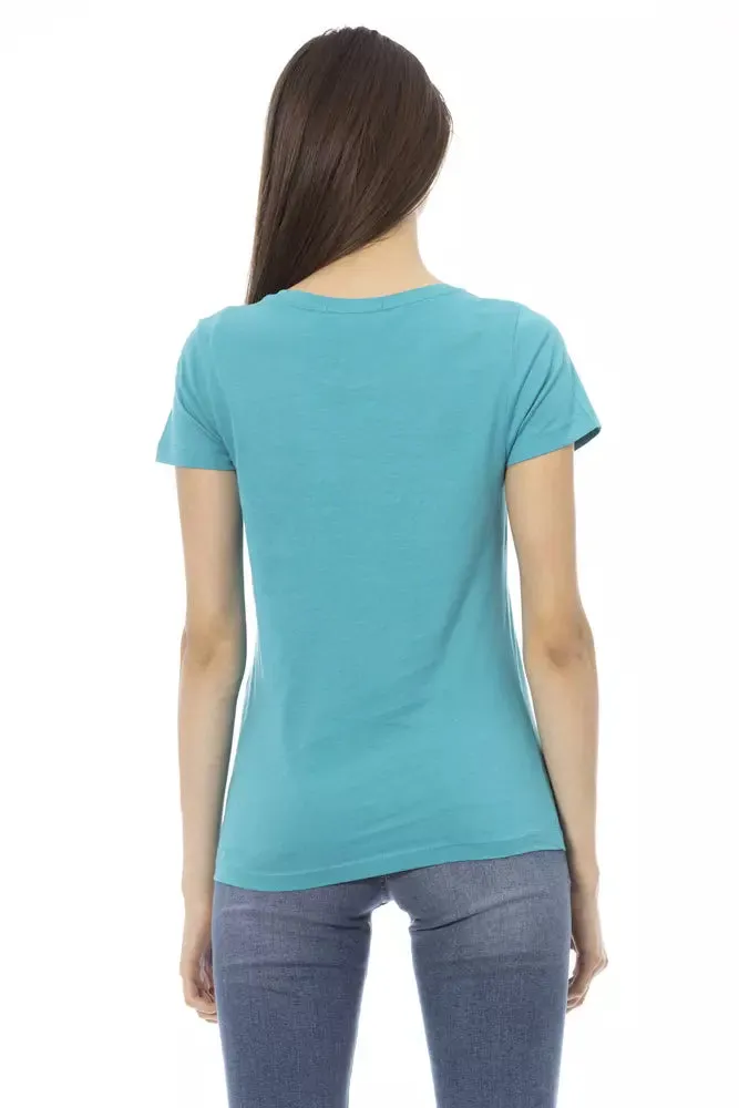 Light Blue Cotton Women Top sold by Louxly product image thumbnail 3