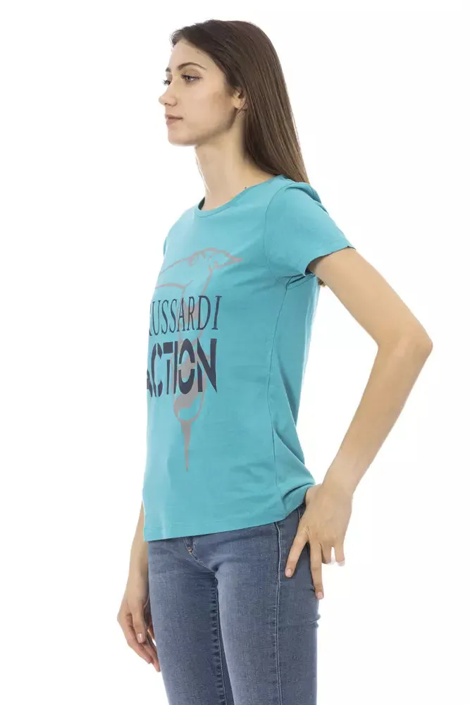 Light Blue Cotton Women Top sold by Louxly product image thumbnail 2