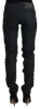Chic Low Waist Skinny Black Denim sold by Louxly