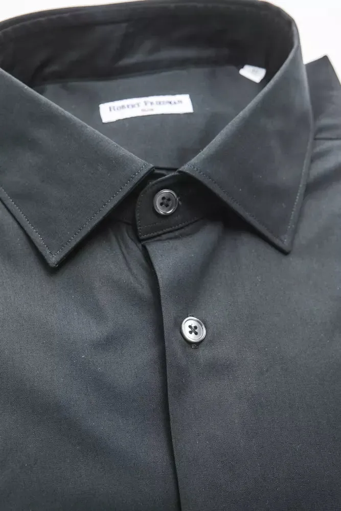 Black Cotton Men's Shirt sold by Louxly product image thumbnail 2
