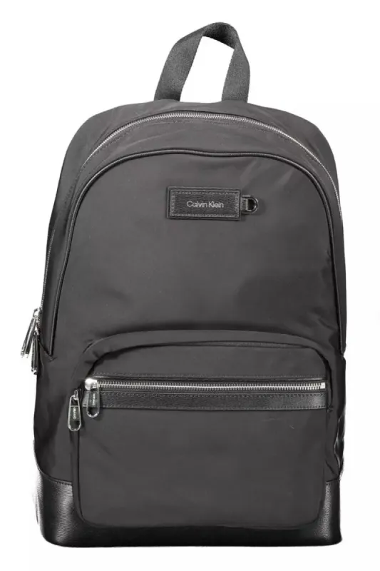 Black Polyester Men Backpack sold by Louxly