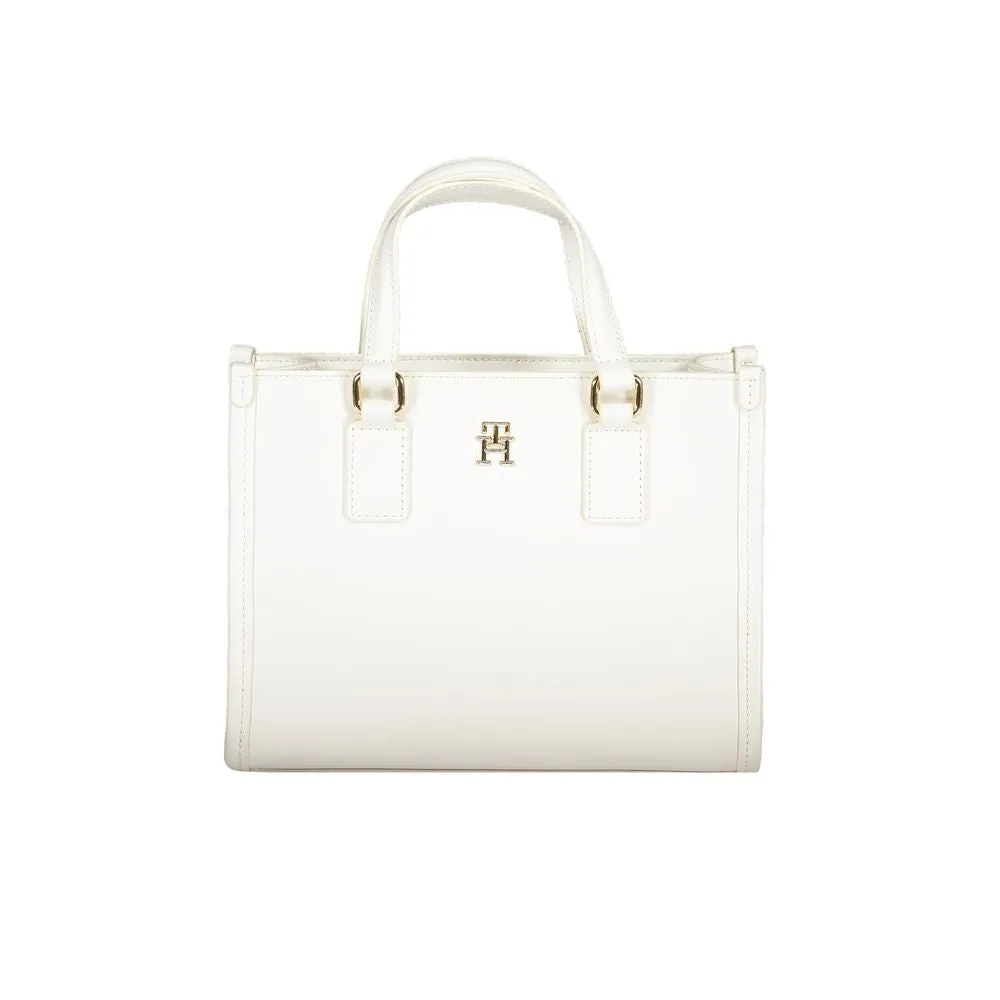 White Polyethylene Handbag sold by Louxly