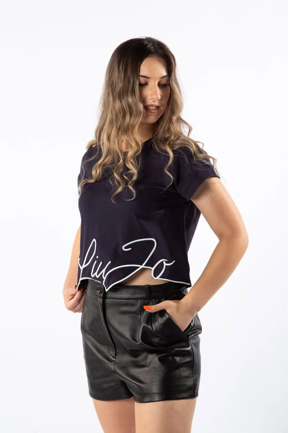Black Lambskin Women Shorts sold by Louxly product image thumbnail 3