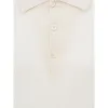 White Cashemere Polo Shirt sold by Louxly