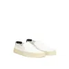 White Cotton Sneaker sold by Louxly