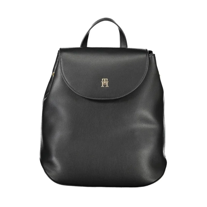 Elegant Black Backpack with Adjustable Straps sold by Louxly