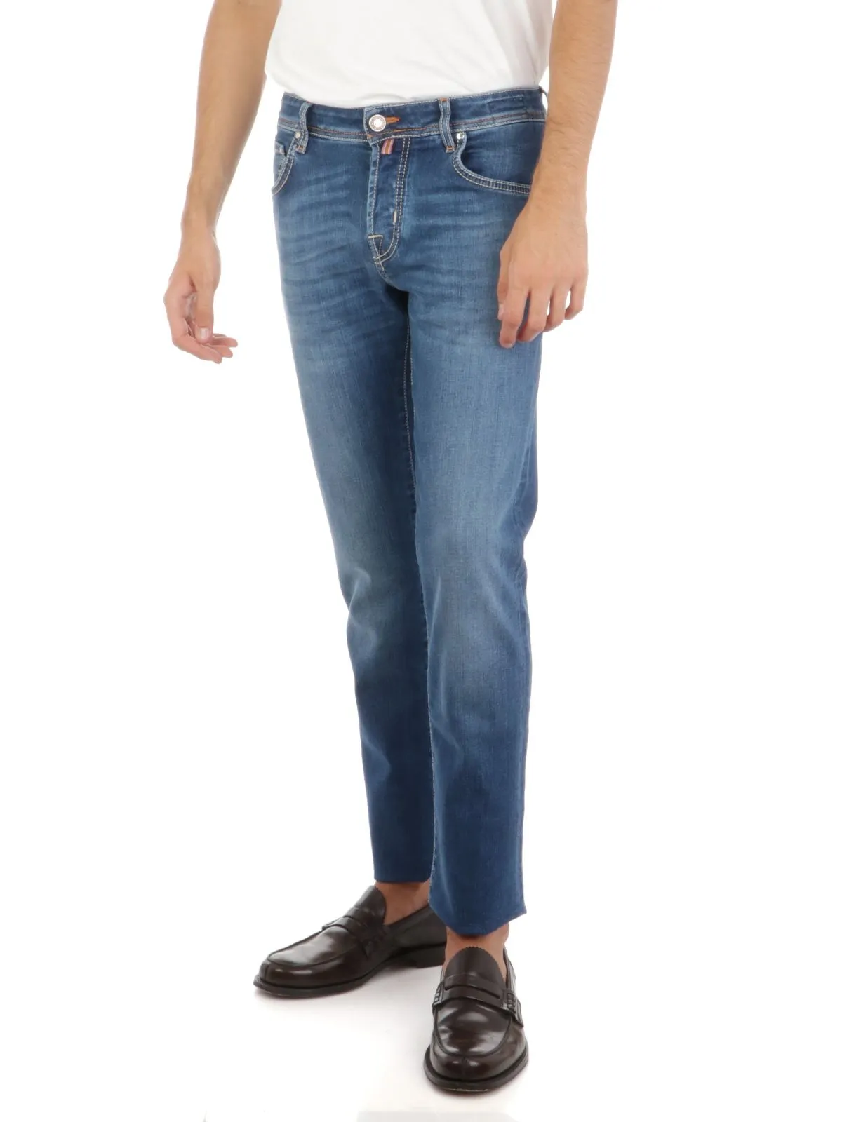 Blue Cotton Slim Men Jeans sold by Louxly product image thumbnail 3
