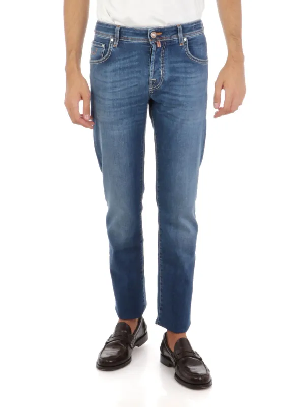 Blue Cotton Slim Men Jeans sold by Louxly