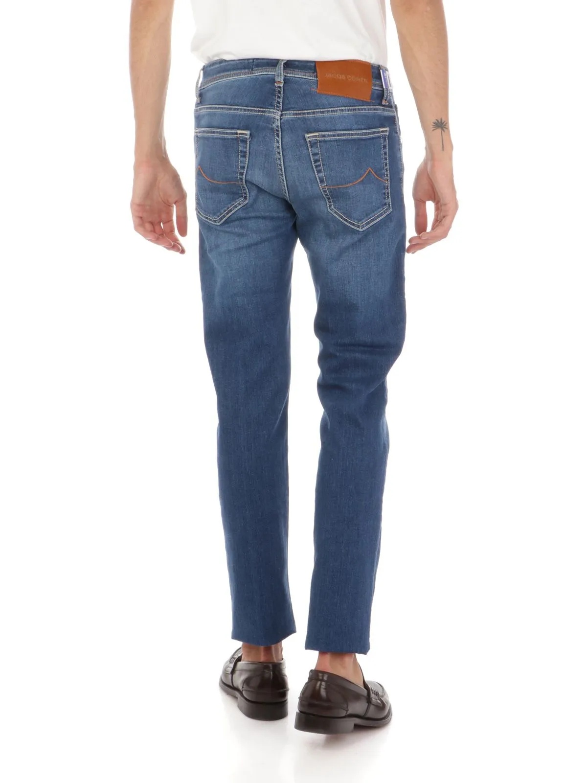 Blue Cotton Slim Men Jeans sold by Louxly product image thumbnail 2