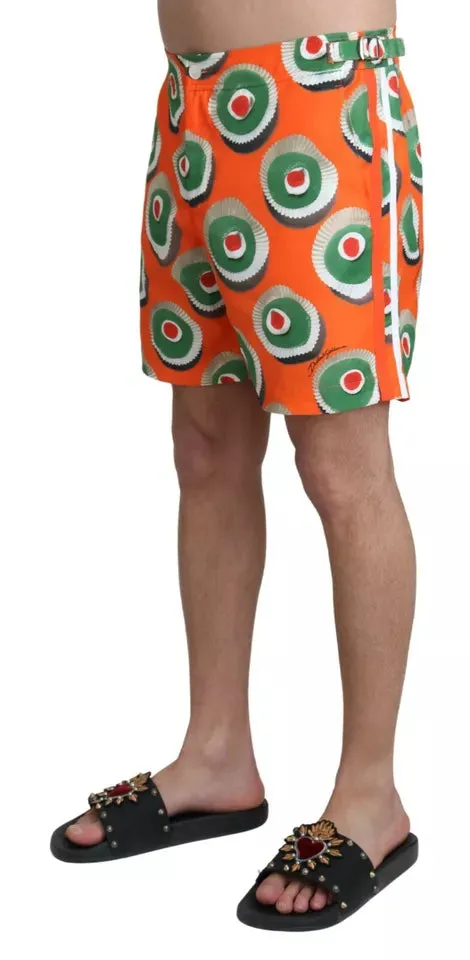 Orange Cupcake Beachwear Shorts Swimwear sold by Louxly product image thumbnail 3