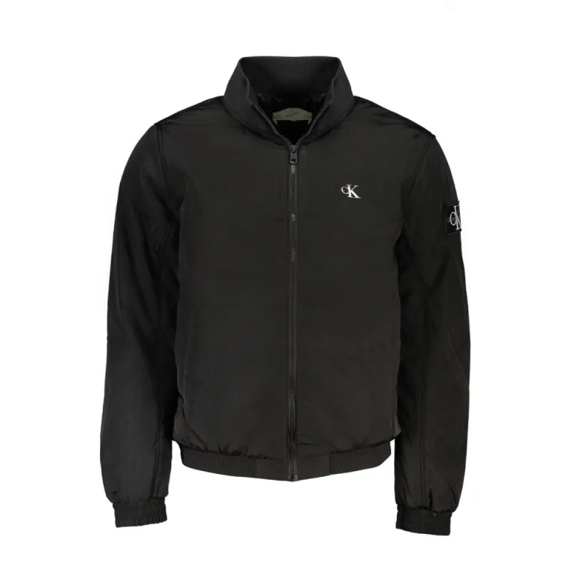 Black Polyester Jacket sold by Louxly