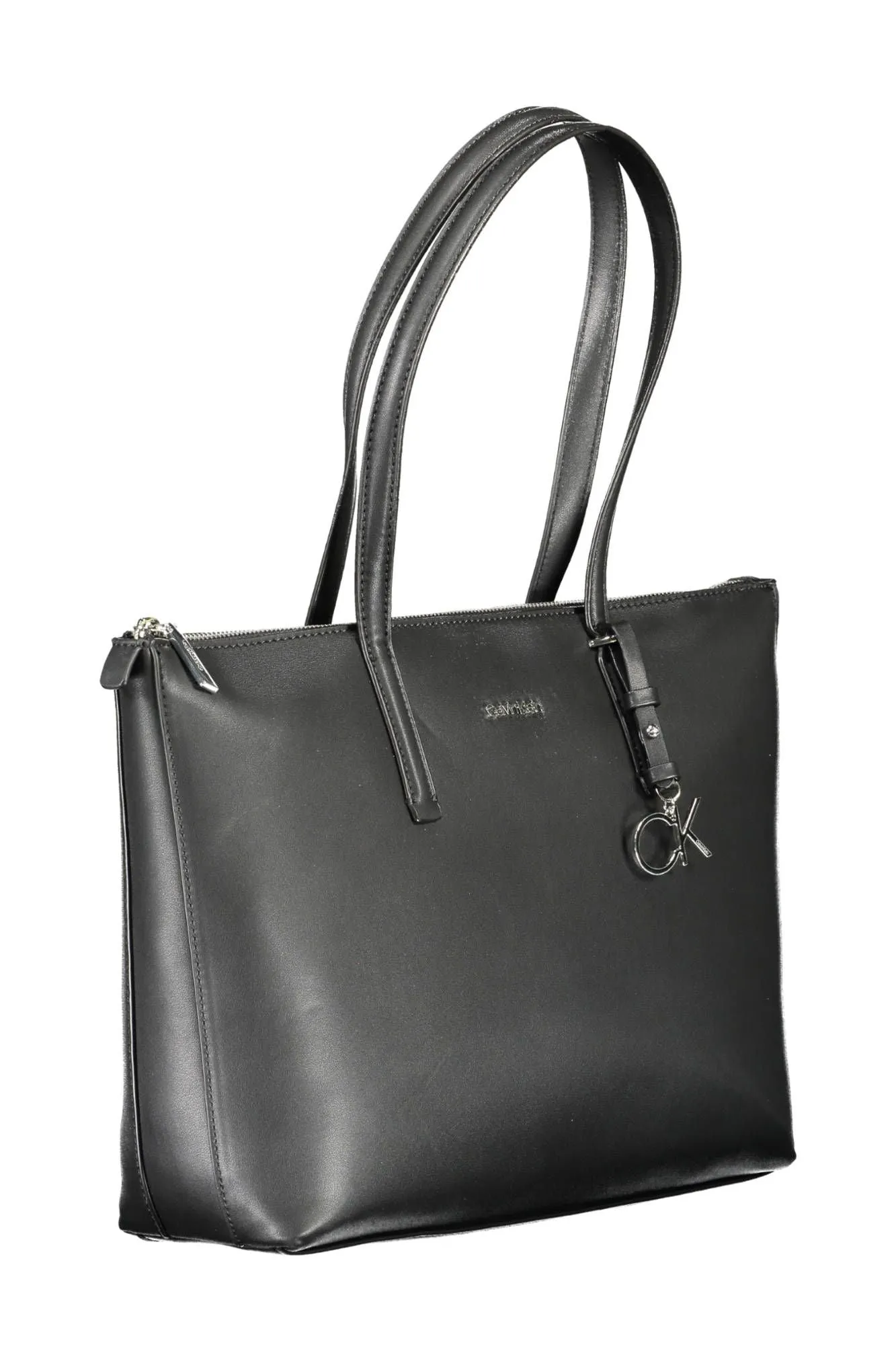 Elegant Black Shoulder Bag with Zip Closure sold by Louxly product image thumbnail 3