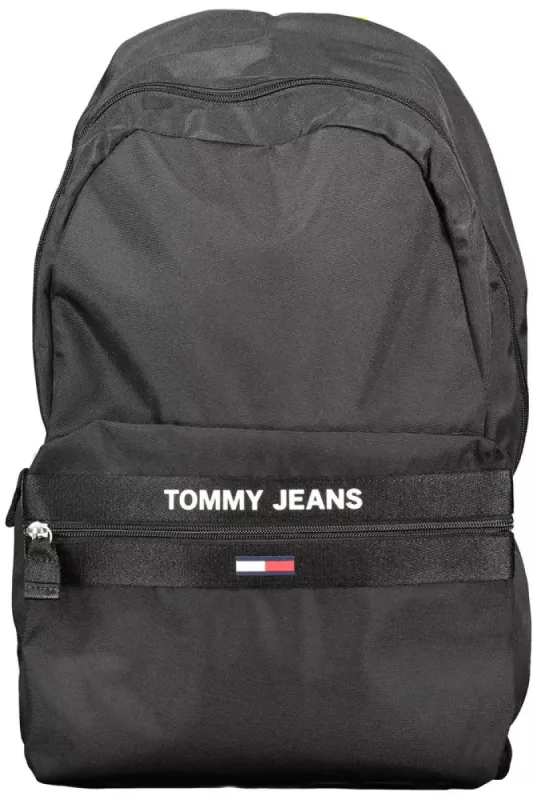 Black Polyester Men Backpack sold by Louxly