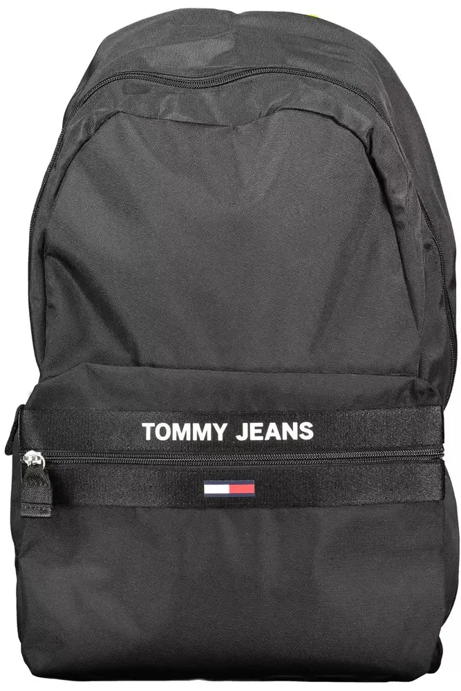 Black Polyester Men Backpack sold by Louxly