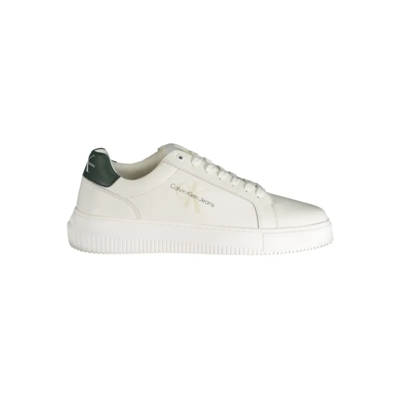 White Polyester Sneaker sold by Louxly