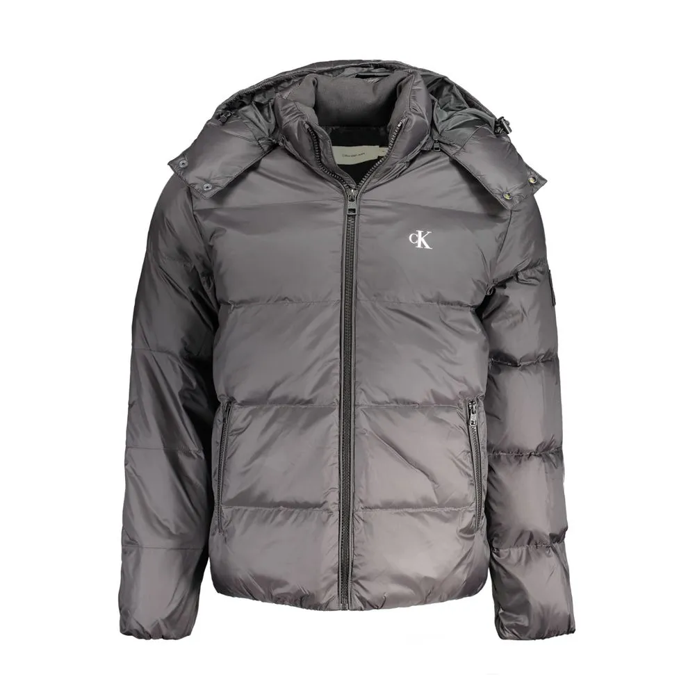 Black Polyamide Jacket sold by Louxly