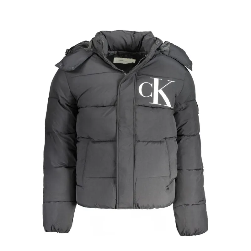 Black Polyamide Jacket sold by Louxly