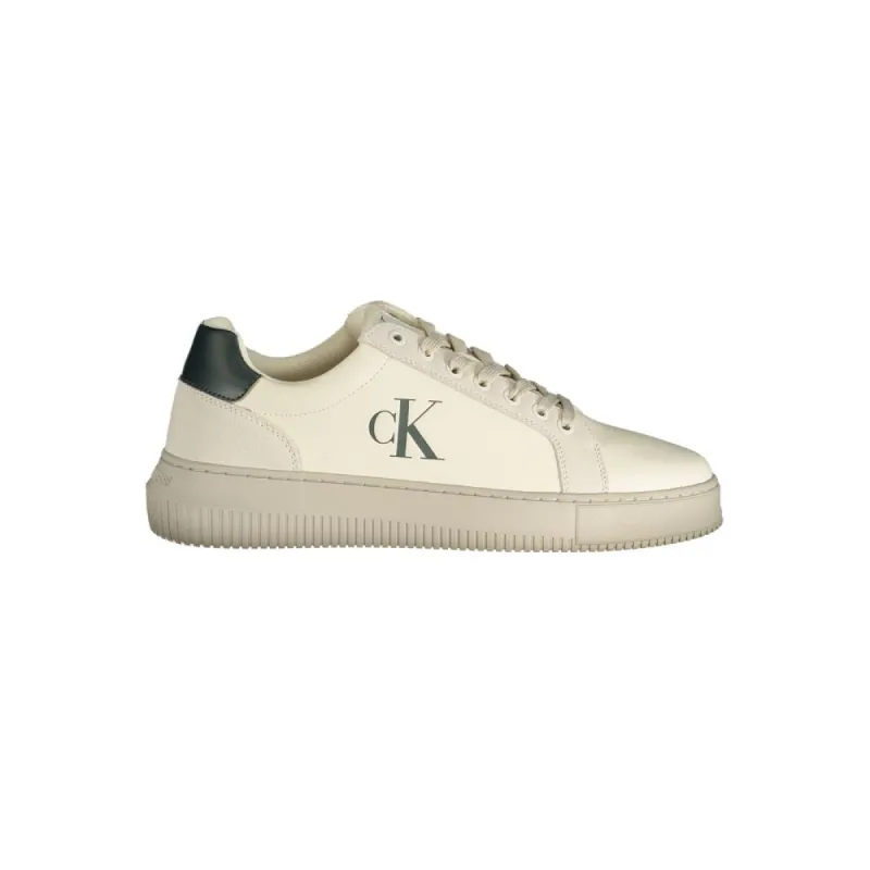 White Polyester Sneaker sold by Louxly