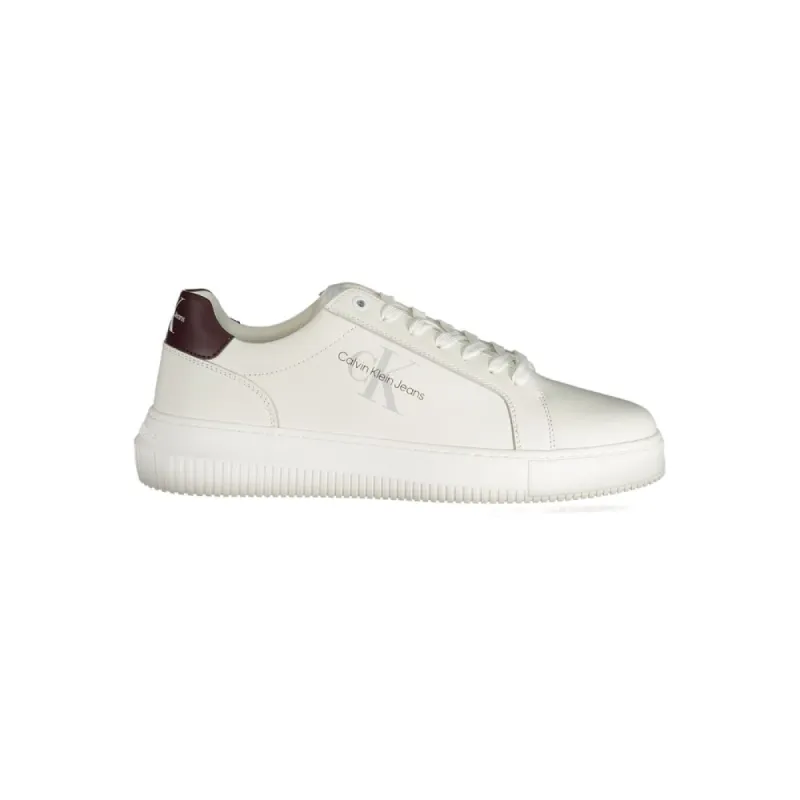 White Polyester Sneaker sold by Louxly