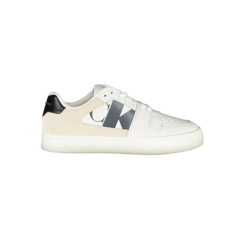 White Polyester Sneaker sold by Louxly