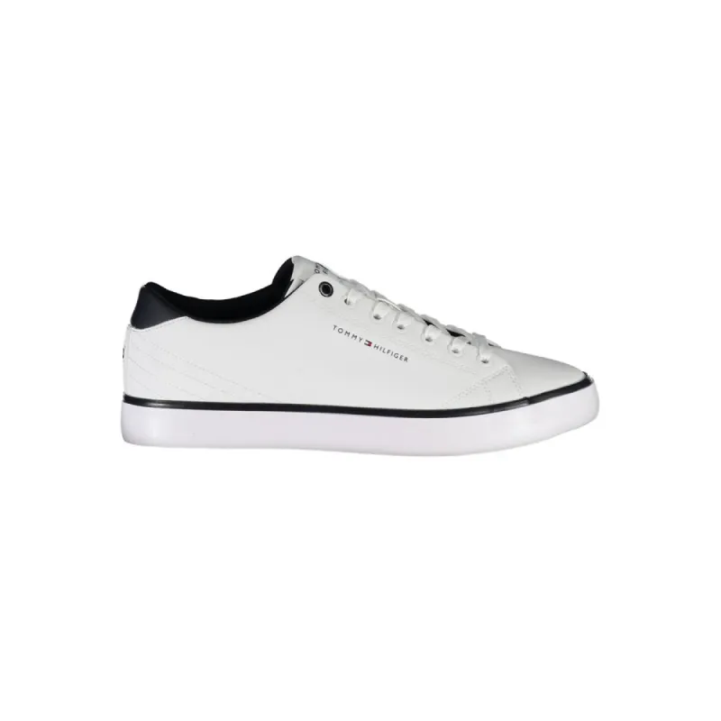 White Polyester Sneaker sold by Louxly